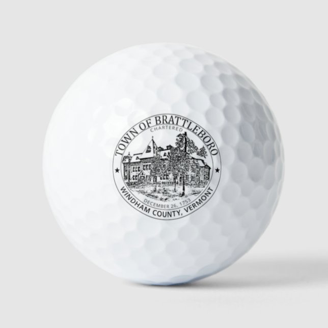 BALLES DE GOLF BRATTLEBORO VERMONT (Recto)
