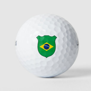 Balles De Golf Brésil Drapeau Grand Patriotique