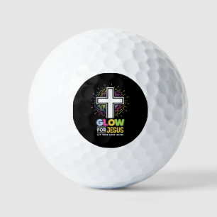 Balles De Golf Brillez pour Jésus Christ Tee Croix Chrétienne Bi