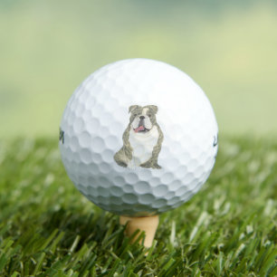 Balles De Golf Brindle English Bulldog