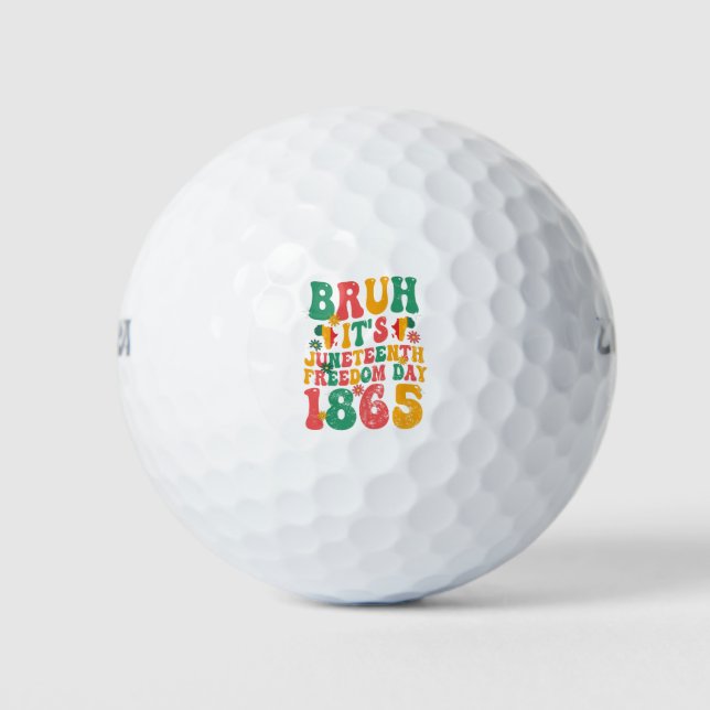 Balles De Golf Bruh C'est le Jour de la Liberté 1865 Super Retro (Devant)