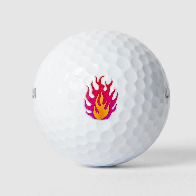 Balles De Golf Brûlage à chaud inflammable par flamme (Devant)