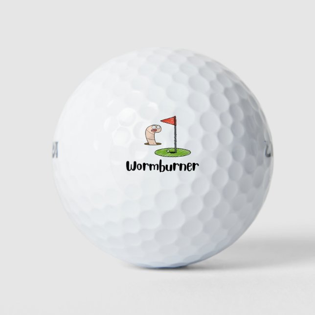 Balles De Golf Brûleur de ver (Devant)