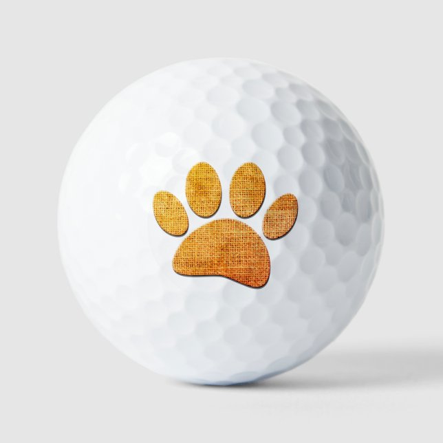 Balles De Golf Brûlure à mâchoires pour chien - Impression âgée (Recto)