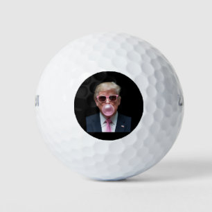 Balles De Golf Bubblegum Rose Trump Drôle Président USA
