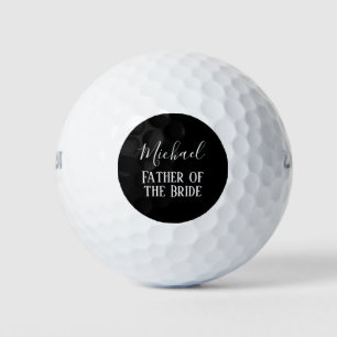Balles De Golf BUDGET Bestman Groomsmen Cadeaux Noir Blanc