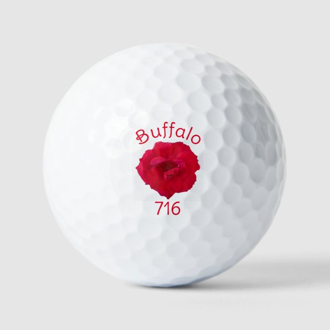 Balles De Golf Buffalo Rose Golf Balls (Recto)