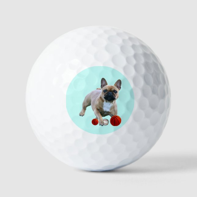 Balles De Golf Bulldog français (Recto)