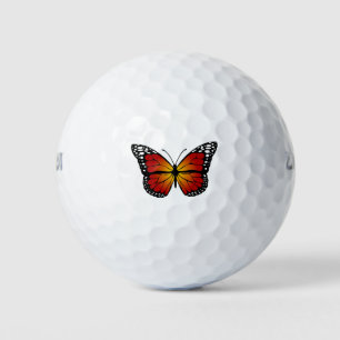 Balles De Golf Butterfly Monarch Abstract Artistic Line Art