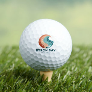 Balles De Golf Byron Bay Australie Rétro Wave Logo T-Shirt Vintag