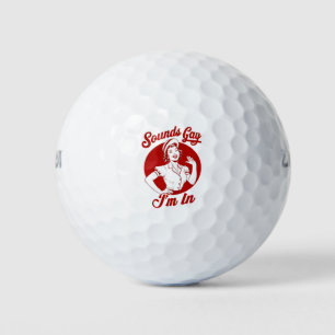 Balles De Golf Ça a l'air gay, je suis en cowgirl lesbienne vinta