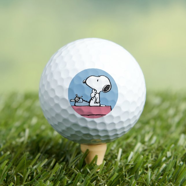 Balles De Golf cacahuètes | Snoopy à la machine à écrire (T-shirt Insitu)