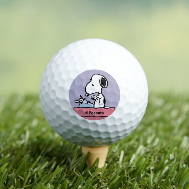 Balles De Golf cacahuètes | Snoopy à la machine à écrire (T-shirt Insitu)