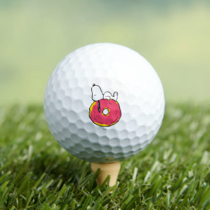 Balles De Golf cacahuètes   Snoopy Donut rose
