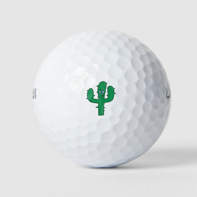 Balles De Golf Cactus souriant (Devant)