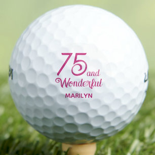 Balles De Golf Cadeau 75 ans et merveilleux pour sœur – Écriture