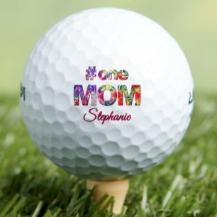 Balles De Golf Cadeau Anniversaire #One MOM Couleur Floral Person
