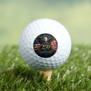 Balles De Golf Cadeau commémoratif patriotique 250e anniversaire 