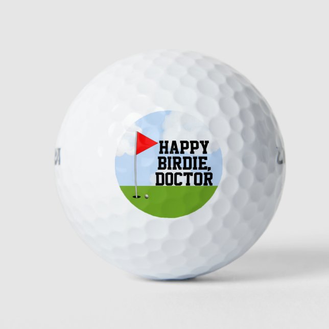 Balles De Golf Cadeau d'anniversaire de docteur (Devant)