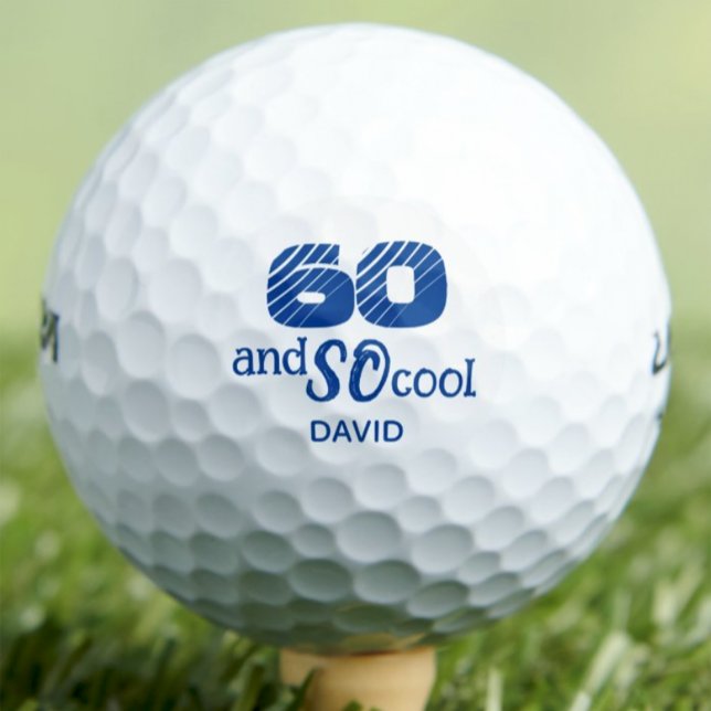 Balles De Golf Cadeau d'anniversaire du mari - 60 ans et si Cool  (Créateur téléchargé)