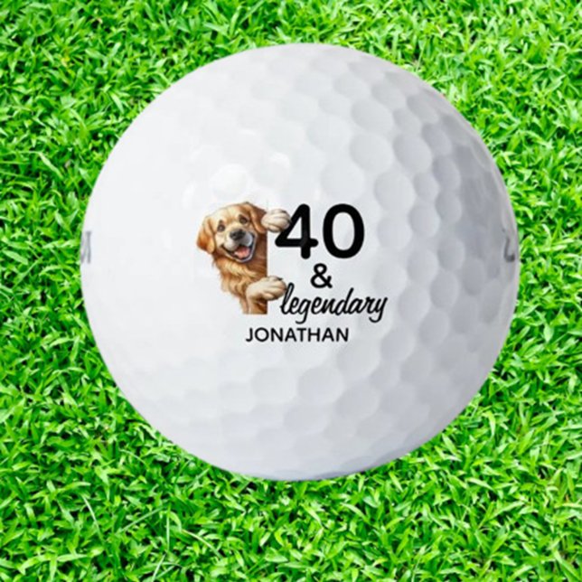 Balles De Golf Cadeau d'anniversaire Labrador (Celebrate a birthday with Labrador-themed golf balls—thoughtful, unique gifts for dog lovers wh)