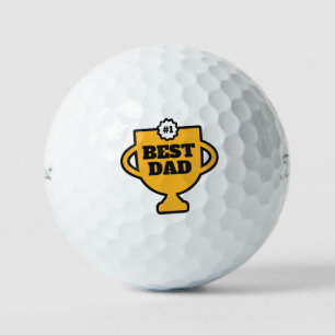 Balles De Golf Cadeau d'anniversaire 'Meilleur Papa' pour la fête