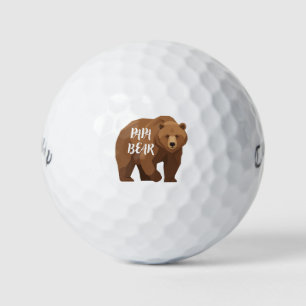 Balles De Golf 'Cadeau d'anniversaire Papa Ours' pour la fête des