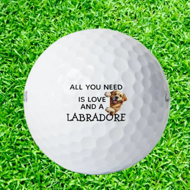 Balles De Golf Cadeau d'anniversaire pour amateur de LABRADOR (Delight any Labrador lover with unique golf balls featuring adorable Lab designs)