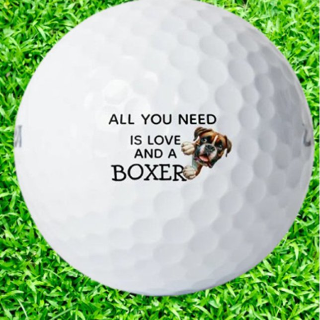 Balles De Golf Cadeau d'anniversaire pour BOXER (Surprise your favorite boxer with custom golf balls )