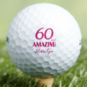 Balles De Golf Cadeau de 60 ans à un collègue de travail Golfeuse