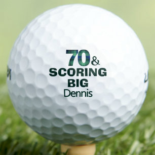 Balles De Golf Cadeau de 70e anniversaire pour papy Scoring Big d