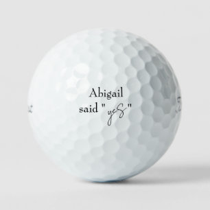Balles De Golf Cadeau de fête de fiançailles de golf personnalisé