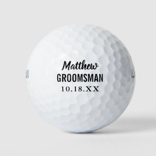 Balles De Golf Cadeau de fête de garçon d'honneur pour un mariage