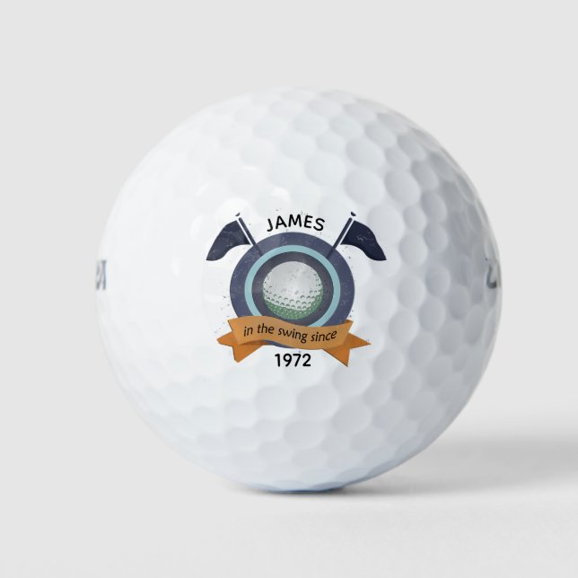 Balles De Golf Cadeau de golf 50e anniversaire