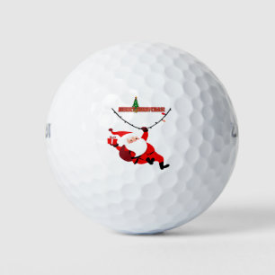 Balles De Golf Cadeau de golf festif de Santa pour papa et grand-