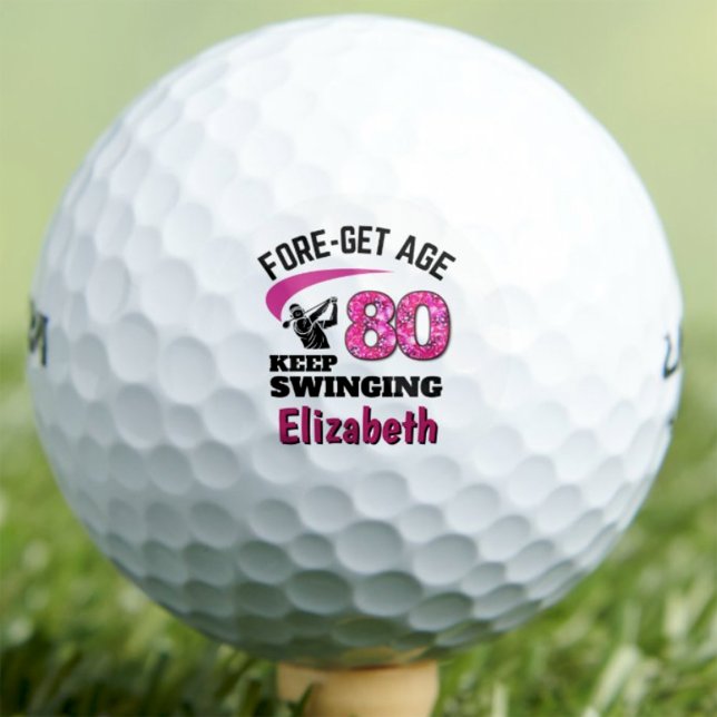 Balles De Golf Cadeau de golfeur 80 ans pour maman - Continuez à  (Créateur téléchargé)