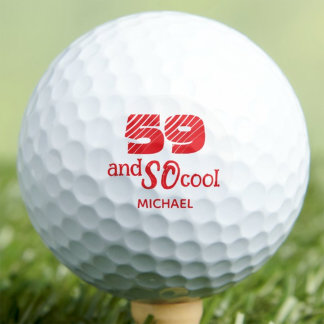 Balles De Golf Cadeau de golfeur personnalisé pour 59e anniversai