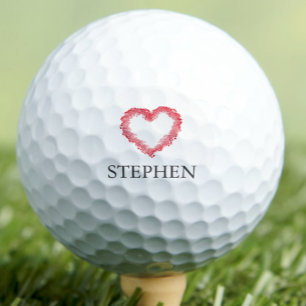 Balles De Golf Cadeau de la Saint-Valentin pour lui - Amour roman