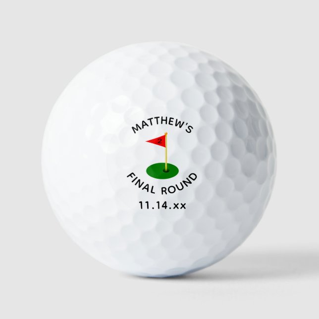 Balles De Golf Cadeau de mariage drôle pour enterrement de vie de (Recto)
