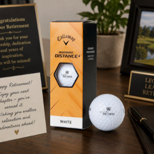 Balles De Golf Cadeau de retraite drôle 'Définitivement hors du b