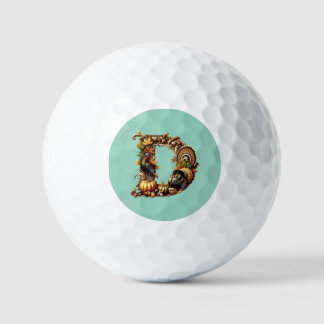 Balles De Golf Cadeau de Thanksgiving avec la lettre D