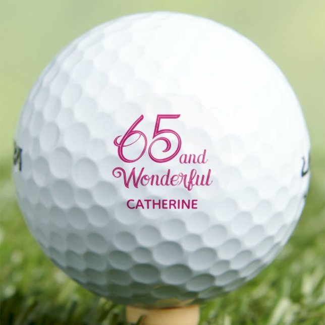 Balles De Golf Cadeau élégant 65 ans pour Tante – Conception de s (Créateur téléchargé)