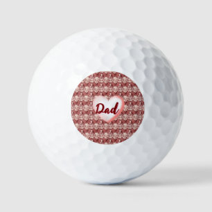 Balles De Golf Cadeau floral personnalisé pour papa