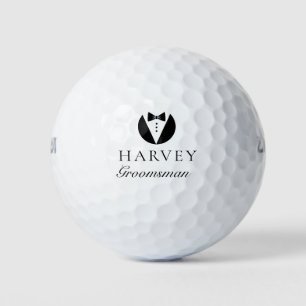 Balles De Golf Cadeau Groomsman Cravate simple de la mâchoire min