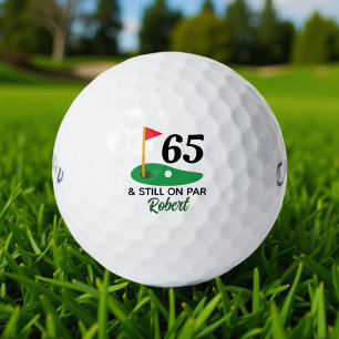 Balles De Golf Cadeau personnalisé 65e anniversaire pour Golfer