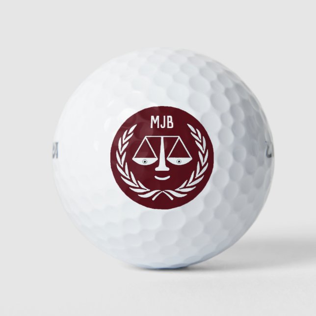 Balles De Golf Cadeau personnalisé d'avocat (Devant)