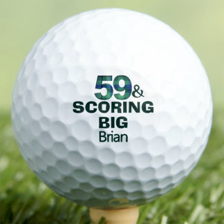 Balles De Golf Cadeau personnalisé et cool pour un 59e anniversai