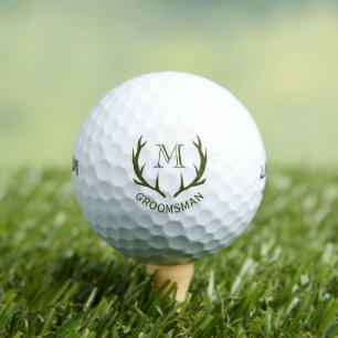 Balles De Golf Cadeau personnalisé pour garçons d'honneur en vert