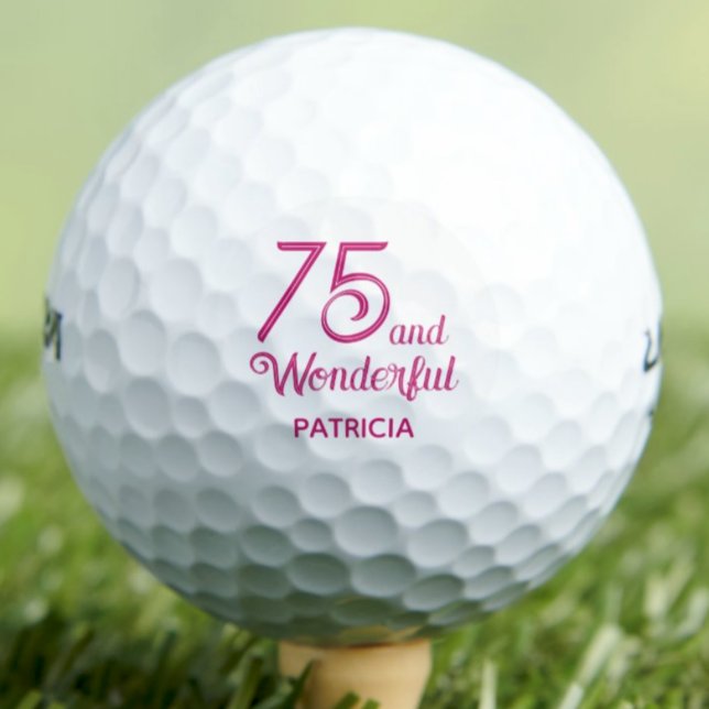 Balles De Golf Cadeau pour la belle-mère de 75 ans - Rose merveil (Créateur téléchargé)