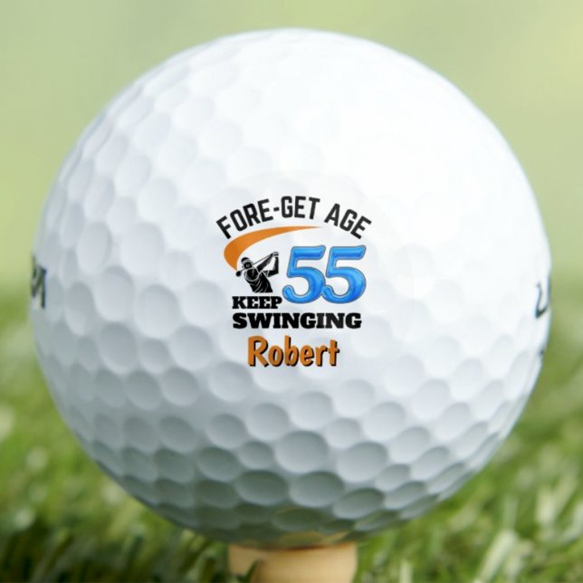 Balles De Golf Cadeau pour les 55 ans Golfeur Classique (Créateur téléchargé)